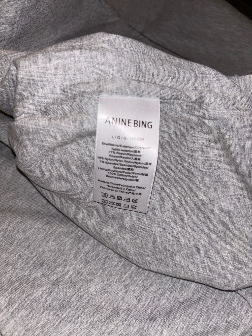 Anine Bing Bond Zip Up Hoodie Sweatshirt NWT - Picture 4 of 5
